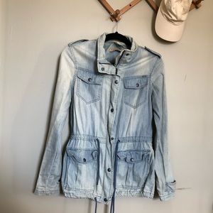Light wash denim jacket
